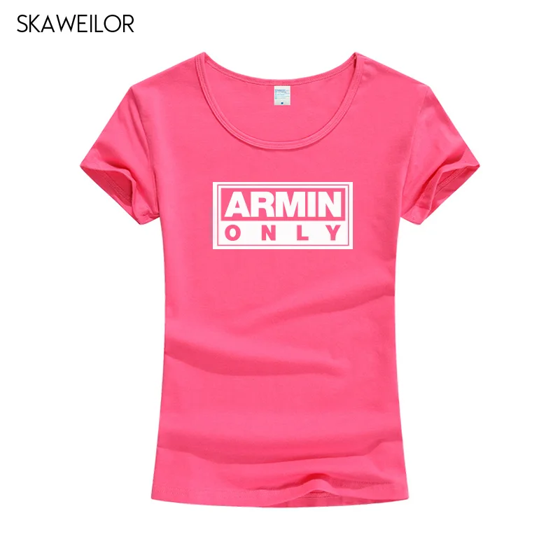 Женская футболка с принтом Armin Van Buuren летняя хлопковая коротким рукавом