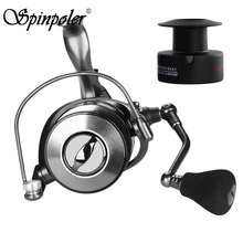 Spinpoler новая двойная скорость, 2 катушки чашки, двойной тормоз спиннинговые Катушки 12+ 1 S.S шарикоподшипники графит Спиннинг рыболовная Катушка