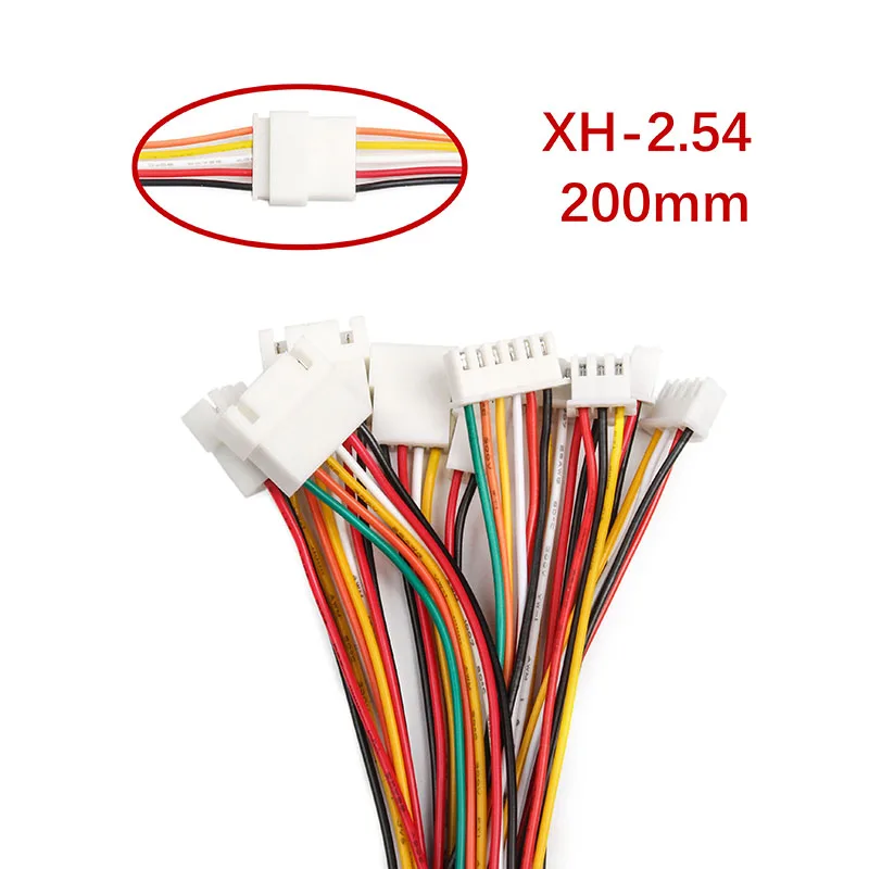 10 шт./лот XH2.54 проводной кабельный разъем 2/3/4/5/6 Pin шаг 2 54 мм XH штекер и гнездо кабель