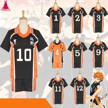 Аниме Haikyuu Cosplay Костюм Karasuno средней школы волейбол клуб Хината Syouyou Kageyama Tobio спортивная одежда майки форма S