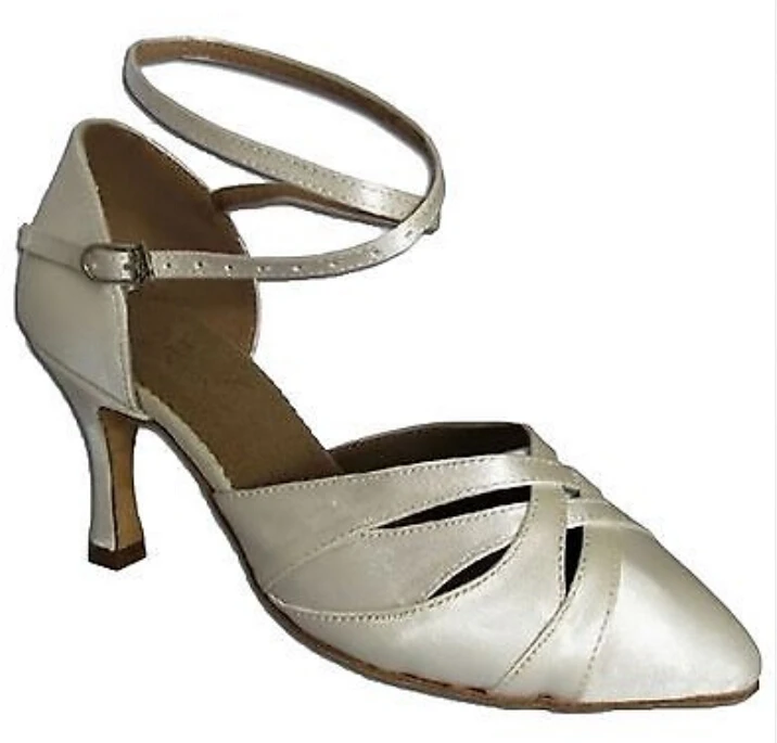 white ballroom dance shoes