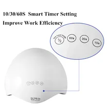 Профессиональная машинка для стрижки 48 Вт УФ светодиодный аппарат для сушки ногтей Маникюр УФ лампа для ногтей, белый SUN5 S Встроенный ЖК-дисплей Дисплей 10/30/60 S 24 светодиодный s 110-240 V инструменты для маникюра