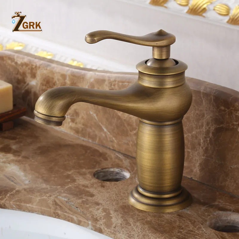 ZGRK кран для раковины, смеситель для воды, кран для воды, кран для ванны, латунный Смеситель для ванной комнаты, смеситель для умывальника, кран для ванной комнаты