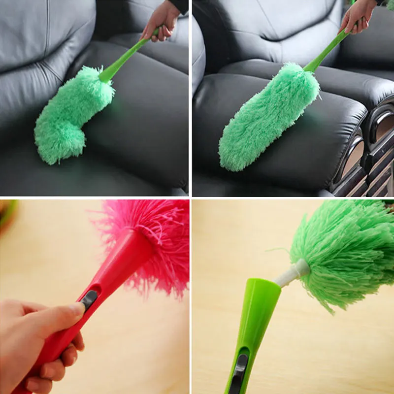 Home Supplies Micro Fiber Dusting Feather Duster Cleaning Plastic Brush