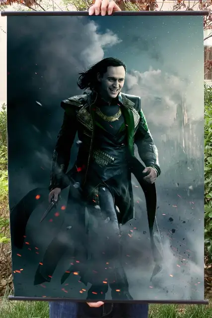 "Avengers 1: Loki" HD Game Movie Wall Scrolls Poster Bar Cafes Home Decor Banners Hanging Art ...