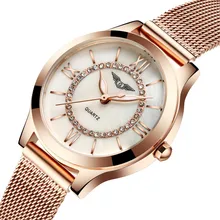 GUANQIN женские часы модные повседневные кварцевые часы золотые женские часы-браслет ремешок из нержавеющей стали relogio feminino известный бренд