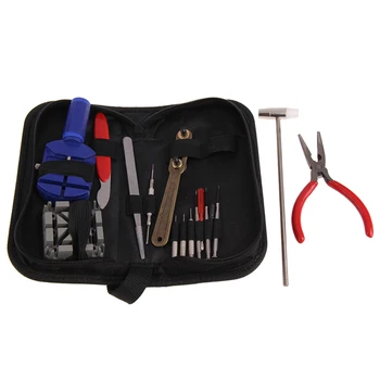 

New High Quality Multifunction Hand Working Tool 16 Piece Watch Repairing Tool Kit Set Pin and Back Remover New Tool Set HR