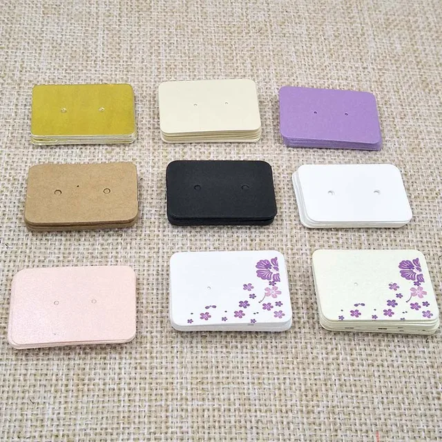 Pretty Pearl Paper Stud Earring Ng Card Small Jewelry Pretty Pearl Paper Stud Earring Ng Card Small Jewelry Display Tag 100pcs Size 3 5