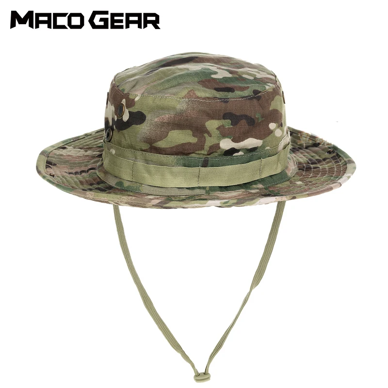 

Camo Outdoor Fishing Cap Camouflage tactical Bucket Hat Camping Climbing Hunting Military Army Airsoft Jungle Wide Brim Bonnie