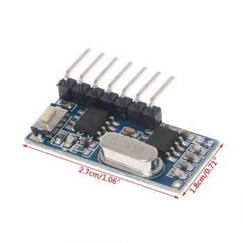 

433 MHz RF Code Learning Receiver Module 1527 Wireless Decoder 4 Output Channel For Remote Control