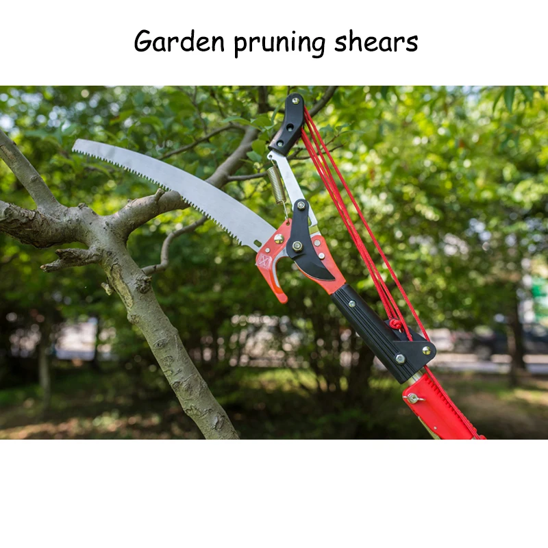 

5.5MFruit Tree Pruning Shears Handheld Telescopic Pruning Shears Gardening Scissors Sharp Shears gift# Goggle And Glove GHJ001