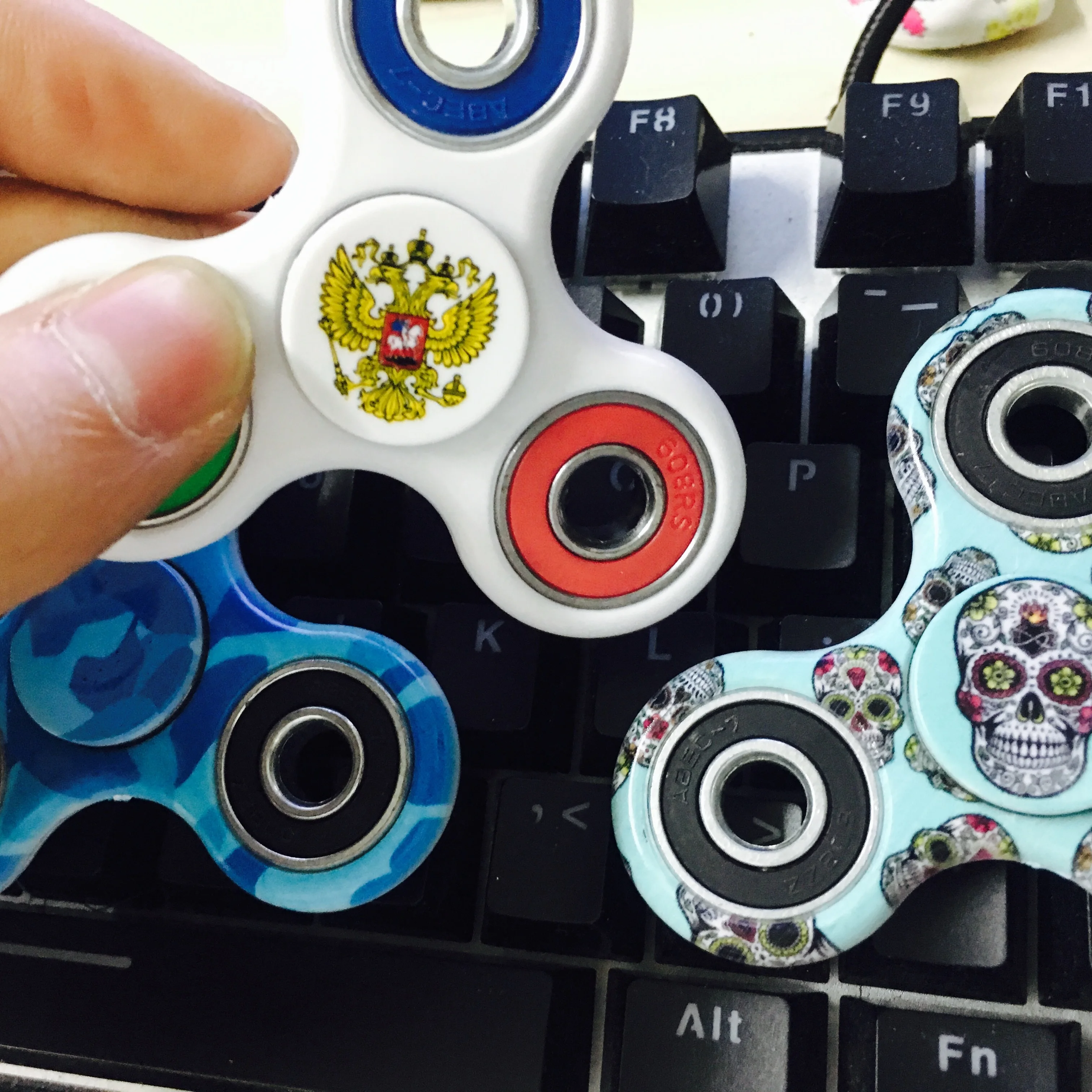 Русский Флаг Непоседа Spinner Пластиковые EDC Анти-Стресс spiner Игрушки Ручной Счетчик Для Аутизма и антистрессовым, spiner Световой, спинер светящийся и спиннер светящийся