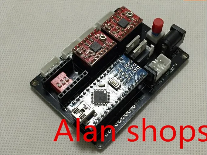 DIY лазерный гравировальный станок мини 2 осевой шаговый двигатель плата