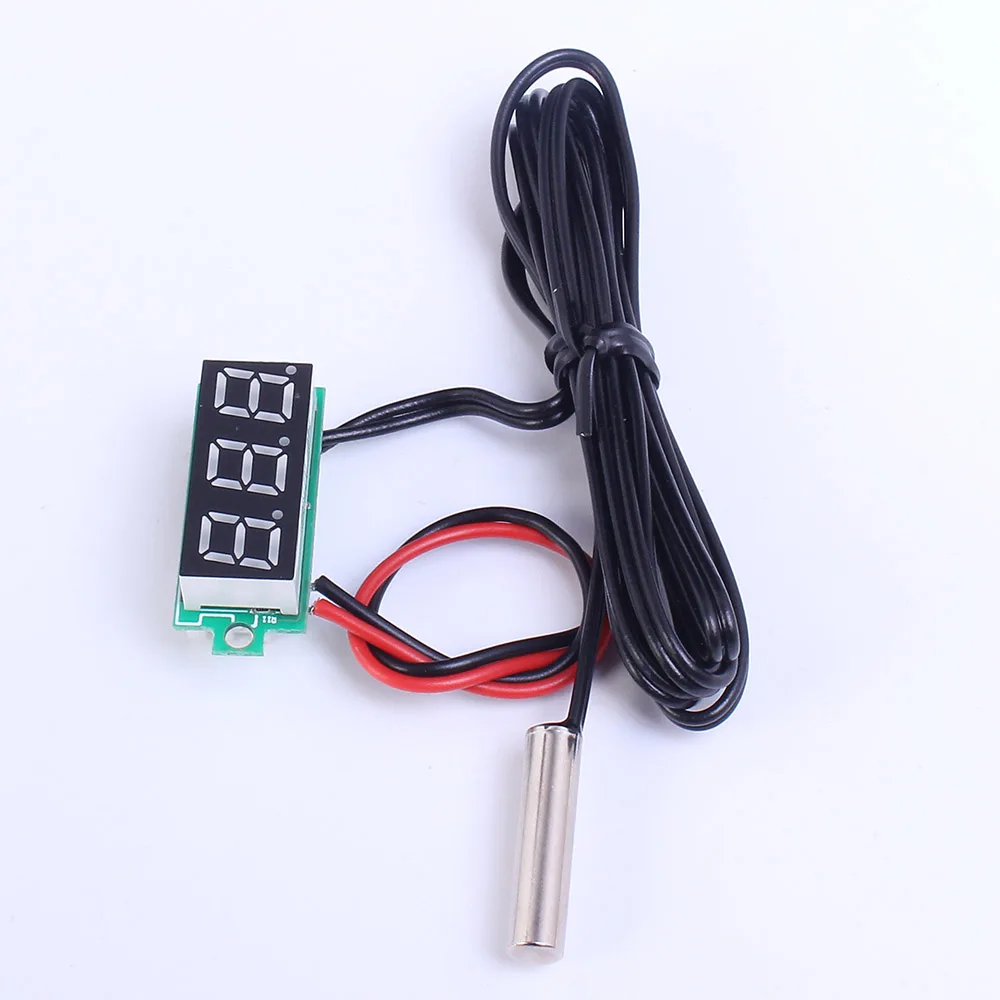 DC 4 28V 0 28 &quotцифровой термометровый Зеленый цифровой термометр NTC металлический