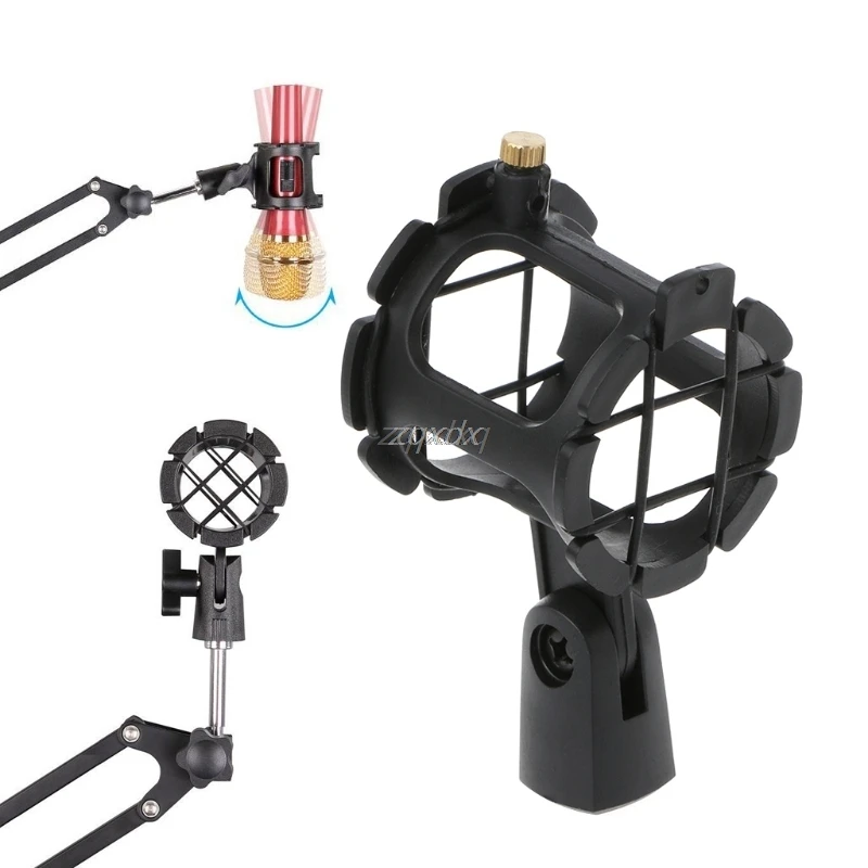 

OOTDTY NB04 Bearable Handheld Condenser Microphone Shock Mount Clip Mic Holder Stand Z07 Drop ship