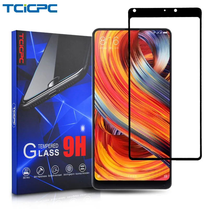Закаленное стекло TCICPC для xiaomi mi mix 2 2S 9H HD прозрачное защитное с полным покрытием Mi