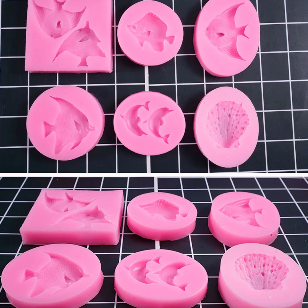 Торт марлиновых Силиконовые Помады Mold Diy выпечки формы для торта шоколад желе