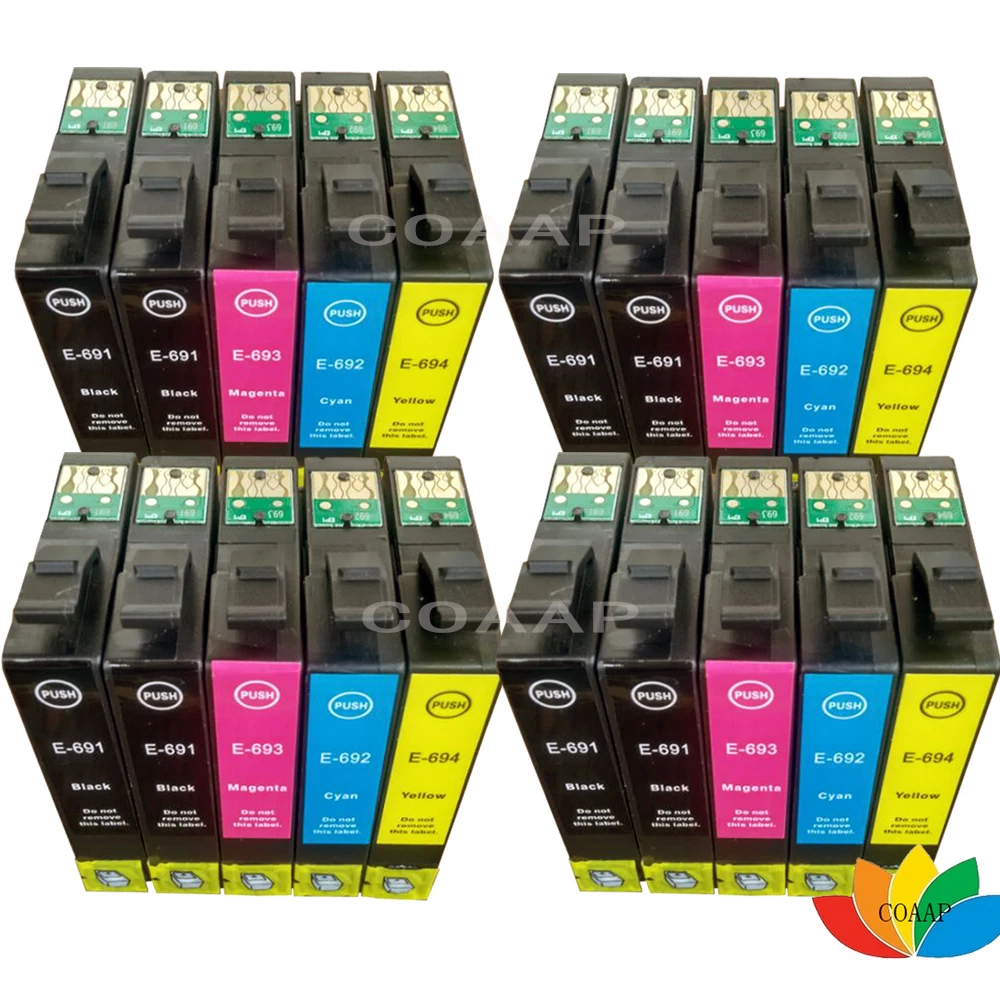 Картридж для принтера EPSON 69 69N T0691 T0692 T0693 T0694 совместимый с принтером 610 600 500 310 40 30|ink
