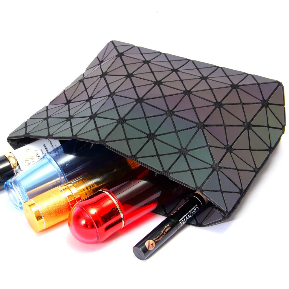 New Designer Fashion bag Women Luminous Sac Bag Tote Geometry Quilted Shoulder Bags Laser Plain Folding Chain Bags