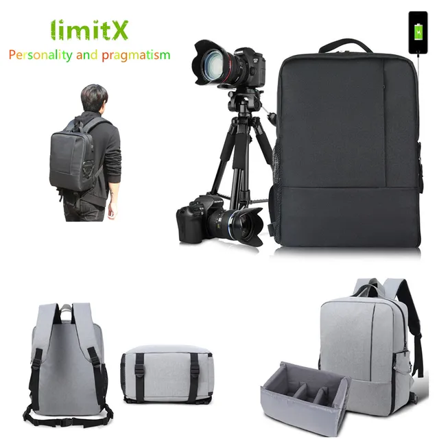 limitX Camera Case Backpacks Bag for Panasonic Lumix S1R S1 GH5s GH5