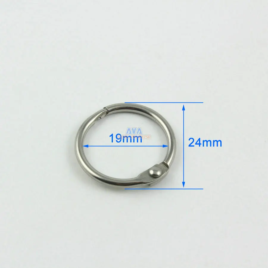 30 Pieces 19mm Stainless Steel Curtain Rings Curtain Open Rings Sliding Hook