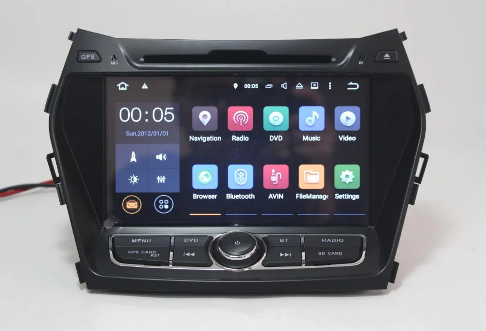 Восьмиядерный 4G+ 64G Android 9,0 автомобильный dvd-плеер для hyundai IX45 Santa FE 2013 Автомобильный Радио gps головное устройство Wifi 4G