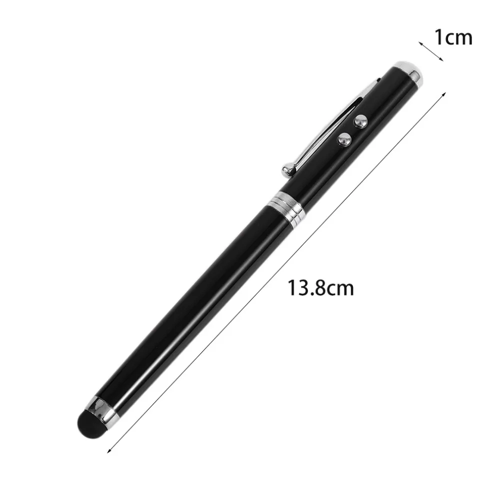 LESHP 4 в 1 Многофункциональный светодиодный сенсорный экран конденсаторная ручка лазерный Тип Портативная шариковая ручка Электронная сенсорная ручка