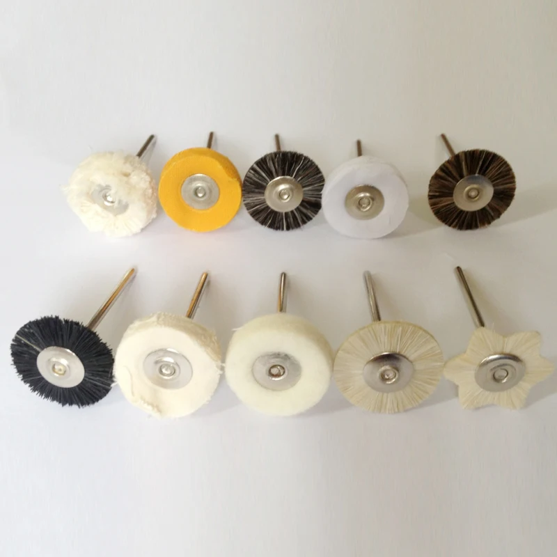 

60 Pcs Dental Lab Brush Polishing Wheel Polishers for Rotary Tools