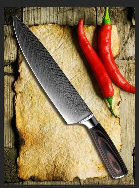 XITUO бесшовный сварочный кухонный нож 7CR17 нож из нержавеющей стали " антипригарный нож шеф-повара энергосберегающий инструмент для приготовления пищи Лидер продаж