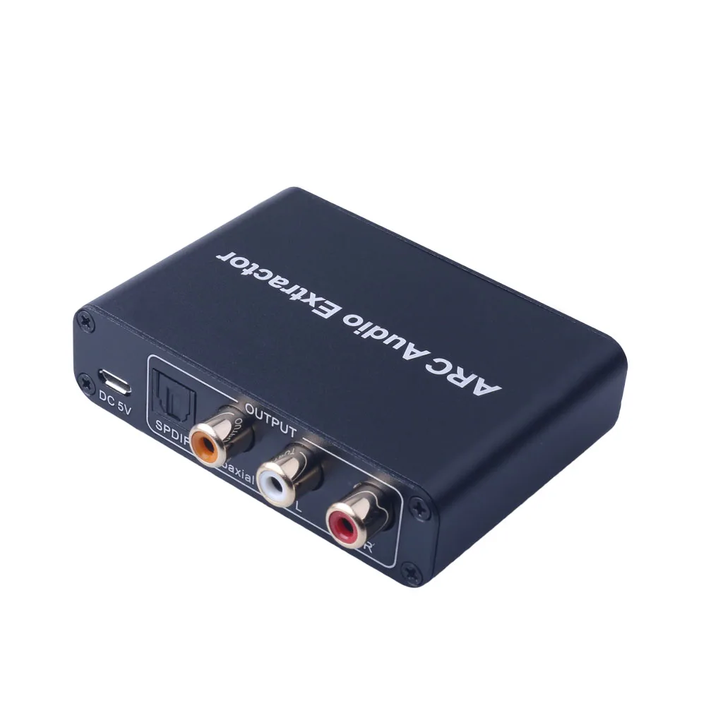 Алюминиевый ARC аудио адаптер HDMI экстрактор цифро аналоговый преобразователь DAC