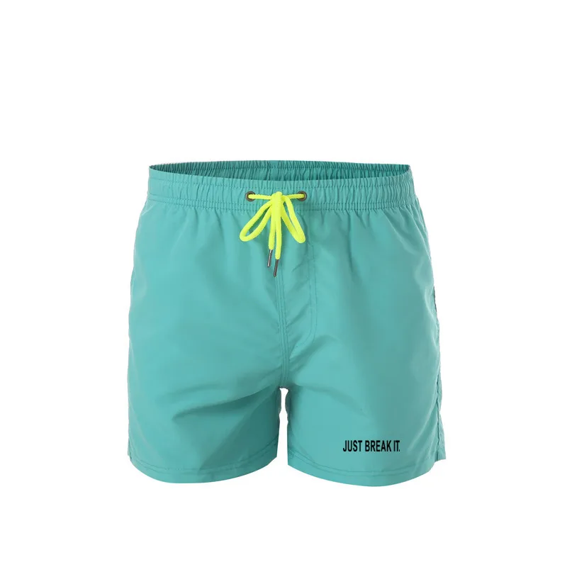 

New Shorts Men Summer Beach JUST BREAK IT printing Shorts Homme Casual Style Loose Elastic Brand Clothing Plus Size 3XL