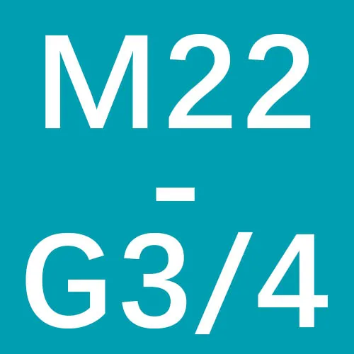 WASOURLF M22 M24 наружная резьба передачи G3/4 Женский фильтр нити разъем адаптера детали смесителя для ванной фитинги ccessories - Цвет: M22