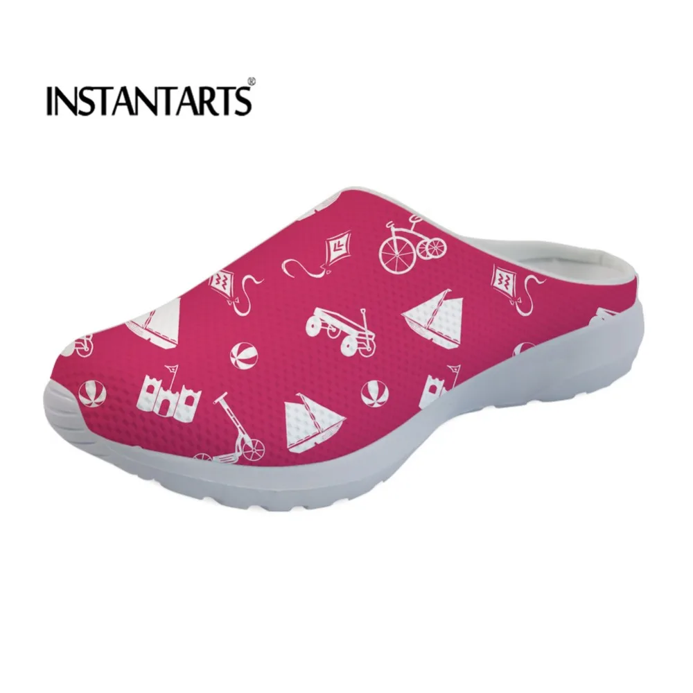 INSTANTARTS Летние повседневные женские сандалии милые игрушки узор удобные сетчатые легкие дышащие женские тапочки Sandalias Mujer 2019