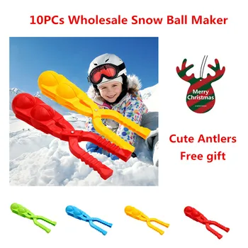 

10 PCS Ball Shaped Snow Ball Maker Sand Mold Tool Kids Light Snowball Fight tool Winter Toy Kids free birthday gift Wholesale