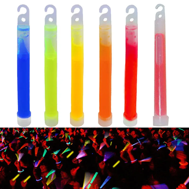 10 шт. 6 дюймов промышленные светящиеся палочки светильник вечерние лампы для кемпинга аварийный светильник s светящиеся химические флюоресцентные LS - Цвет: Color mixing