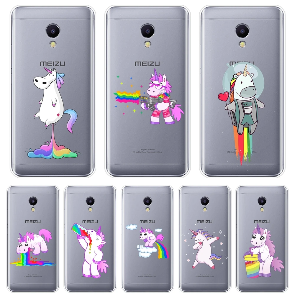 

Kawaii Unicorn Phone Cases For Meizu M2 M3 M3S M5 M5C M5S M6 M6S M6T Case Silicone Soft Back Cover For Meizu M6 M5 M3 M2 Note