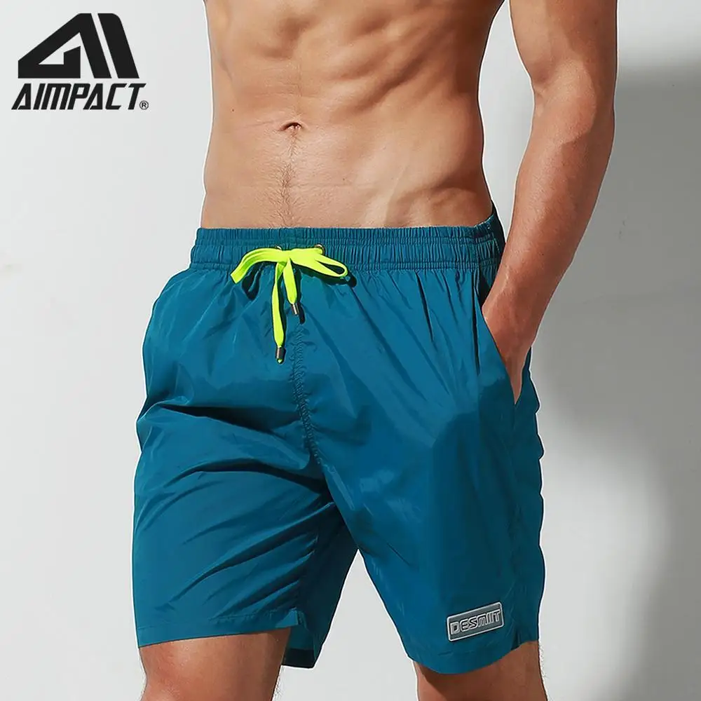 Aimpact Men's Boardshorts with Lining Quick Dry Swim Trunks Drawstring ...