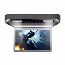 Reproductor de DVD de montaje en techo de coche gris de 13,3 pulgadas con pantalla ancha TFT Digital de vídeo HD de 1080 P estéreo con puerto HDMI