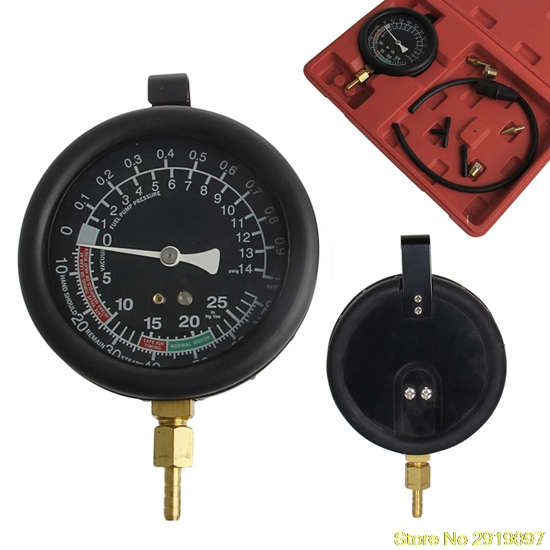 

New Arrive Fuel Pump Vacuum Tester Gauge Leak Carburetor Pressure Diagnostics with Case Drop Shipping Support