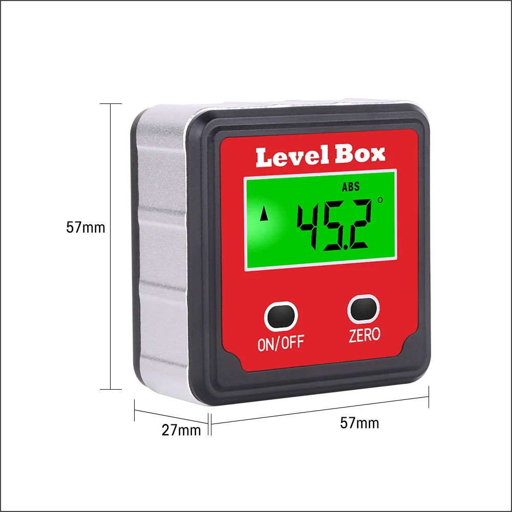 RZ Digital Electronic Protractor Inclinometer Bevel Box Angle finder With Backlight Angle Measurement Gauge MT2015