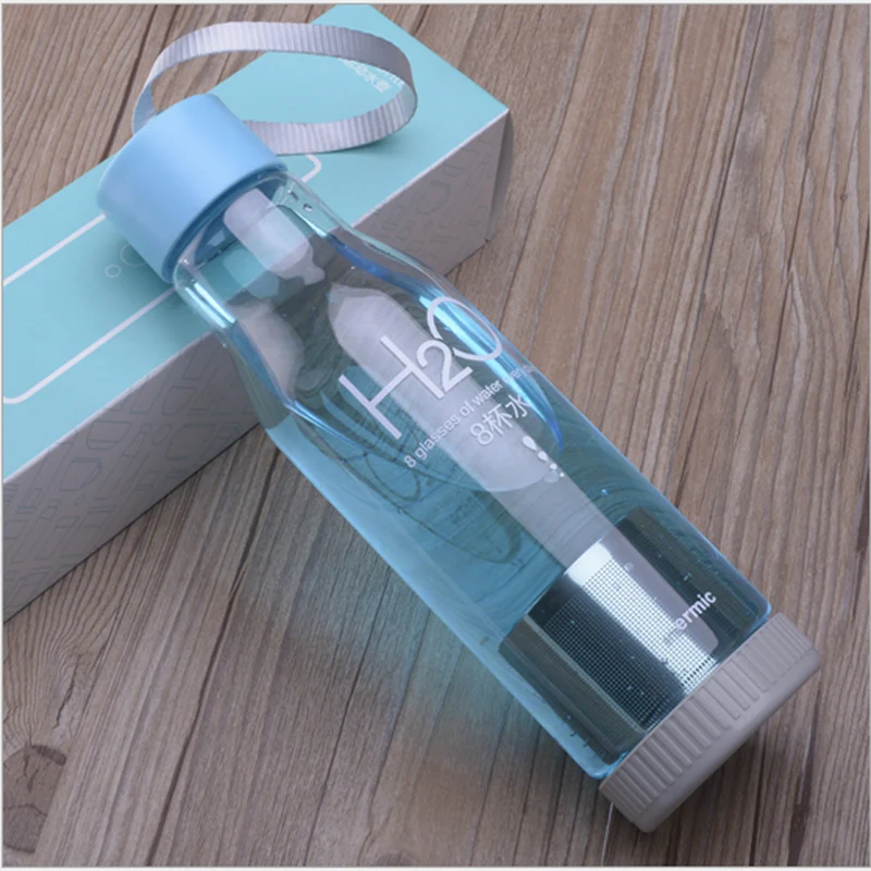 3 colores del caramelo 550 ml H2O plástico mi coctelera botella de agua