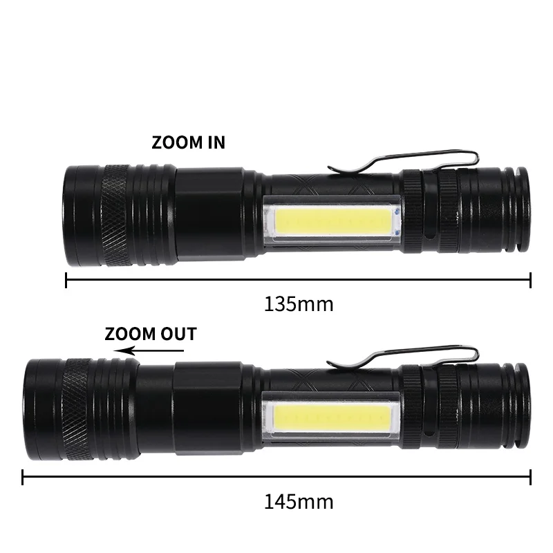 Coba светодиодный тактический фонарь с зарядкой от usb T6 фонарь Водонепроницаемый cob вспышка лампа с магнитным зажимом 4 режима Масштабируемые огни