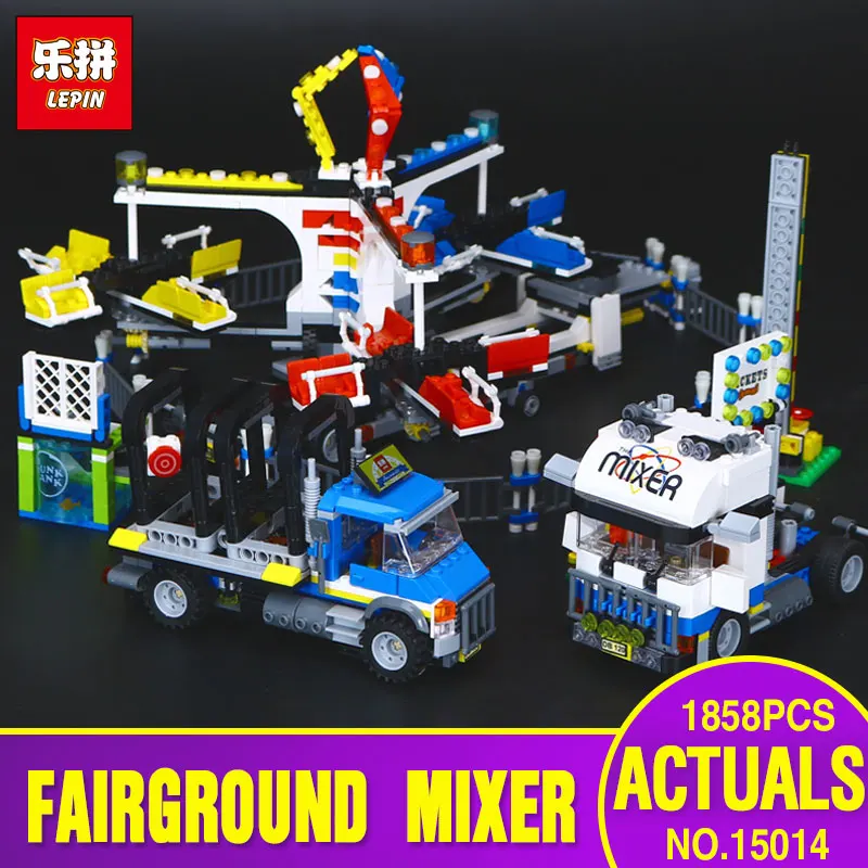 

Lepin 15014 Street Series The Amusement Park Giant Stride Carnival Set legoing 10244 Building Blocks Bricks Toys Children Gift