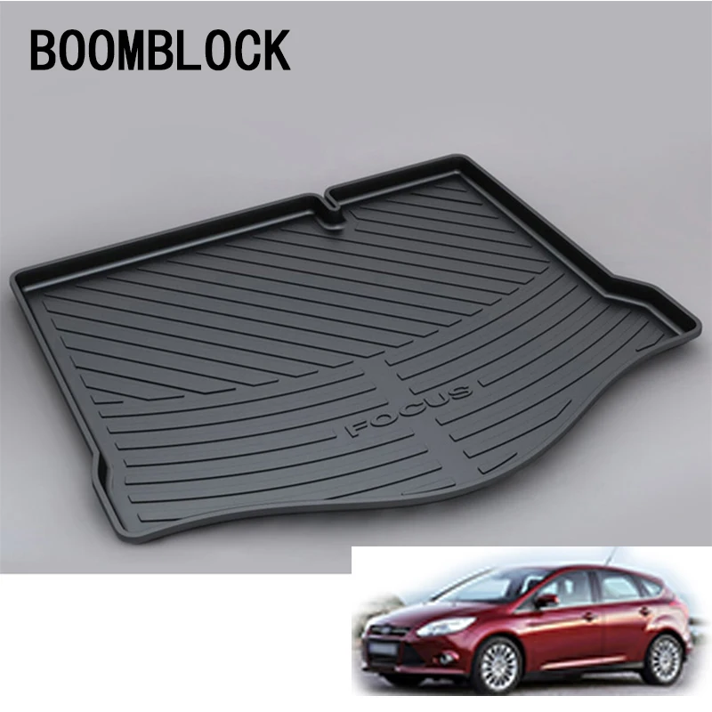 

BOOMBLOCK For Ford Focus MK2 Hatchback 2005 2006 2007 2008 2009 2010 2011 Waterproof Car Trunk Mat Tray Floor Carpet Pad