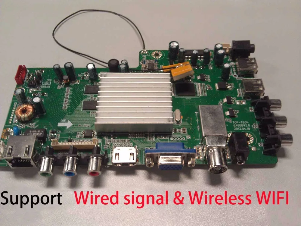 Android ТВ драйвер платы MSD628V6.0 небольшой размер светодиодный Поддержка Wi-Fi DVB-T2 ISDB