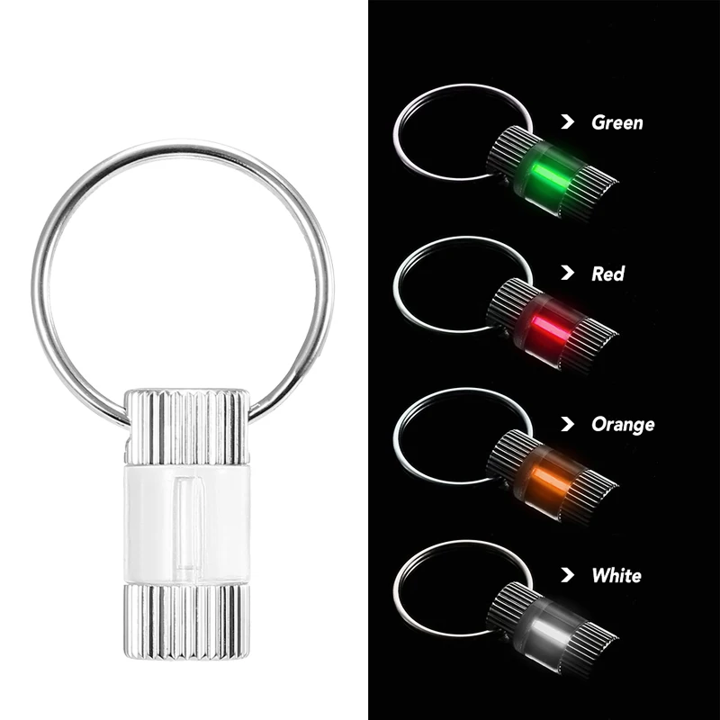 

1PCS Tritium Keychain Light Tritium Glowring Keychain Key Fob Night Automatic Light Self Luminous Fluorescent Tub Tritium