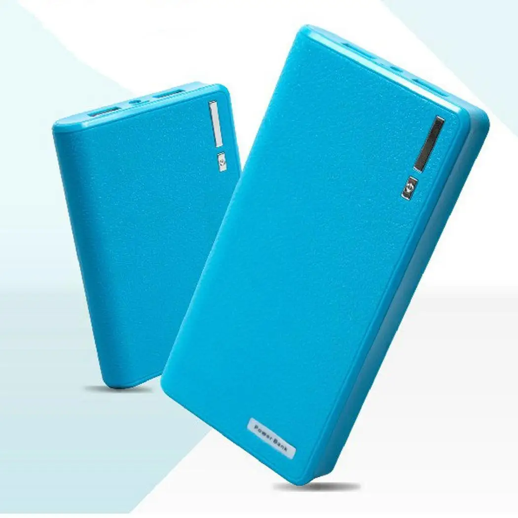 

Free Welding Power Bank Case Module DIY Kit Dual USB Output Mobile Power Shell With LED Light External Battery Charger Housing