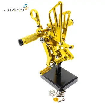 

CNC Billet Motorcycle Adjustable Rearset Foot Pegs Pedals Rest Rear set Racing For BMW S1000RR S1000 RR 09-14 10 11 12 13 Gold