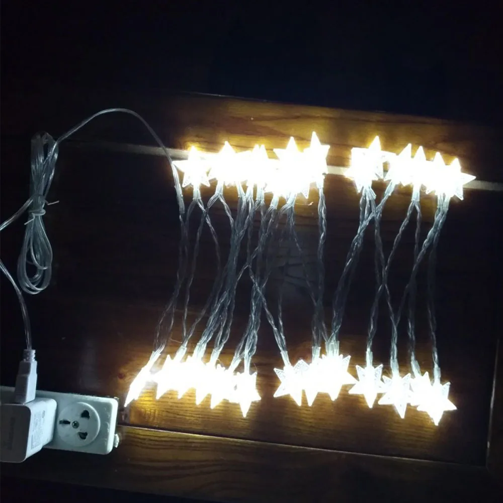 10m 80 LEDs Fairy String Curtain Light Outdoor Home Room Christmas Wedding Garden Party Decoration Holiday Lamp USB Power Supply | Лампы и