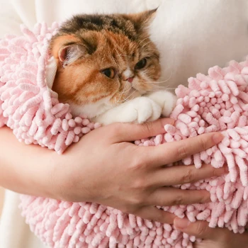 

S L Dog Dry Towel Blanket Little Small Large Animal Super Absorbent Pet Drying Towel Cat Soft Bath Mat Grooming Product Yorkov